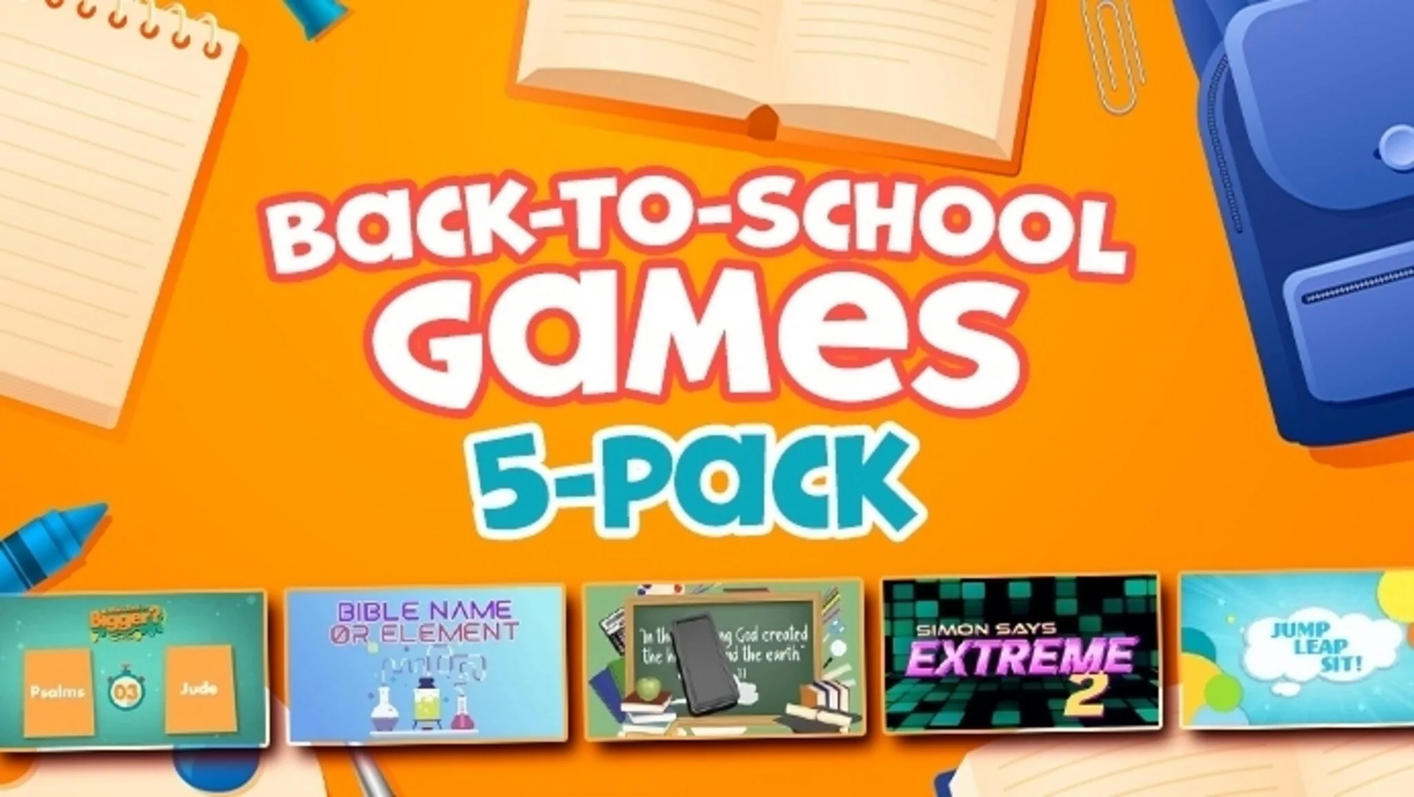 Back to School Games 5-Pack