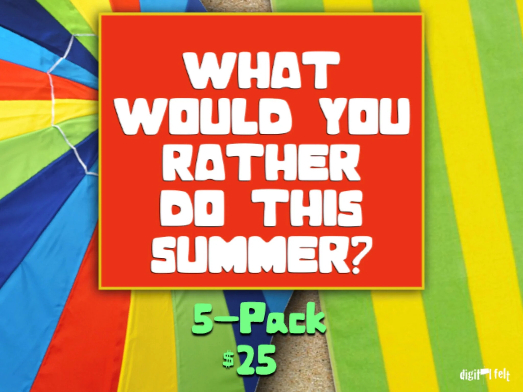 What Would You Rather Do This Summer 5-Pack