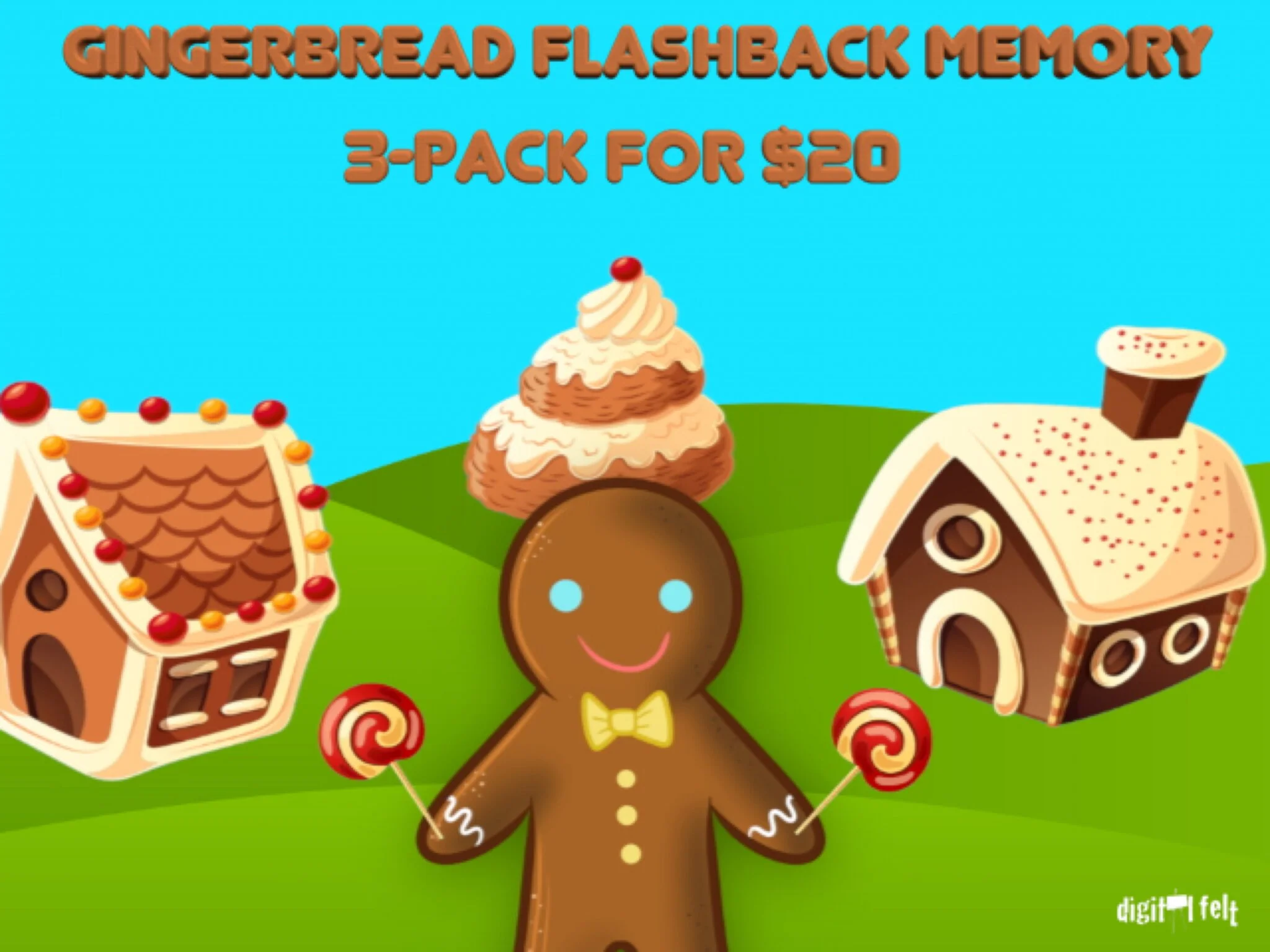 Gingerbread Flashback Memory 3-Pack
