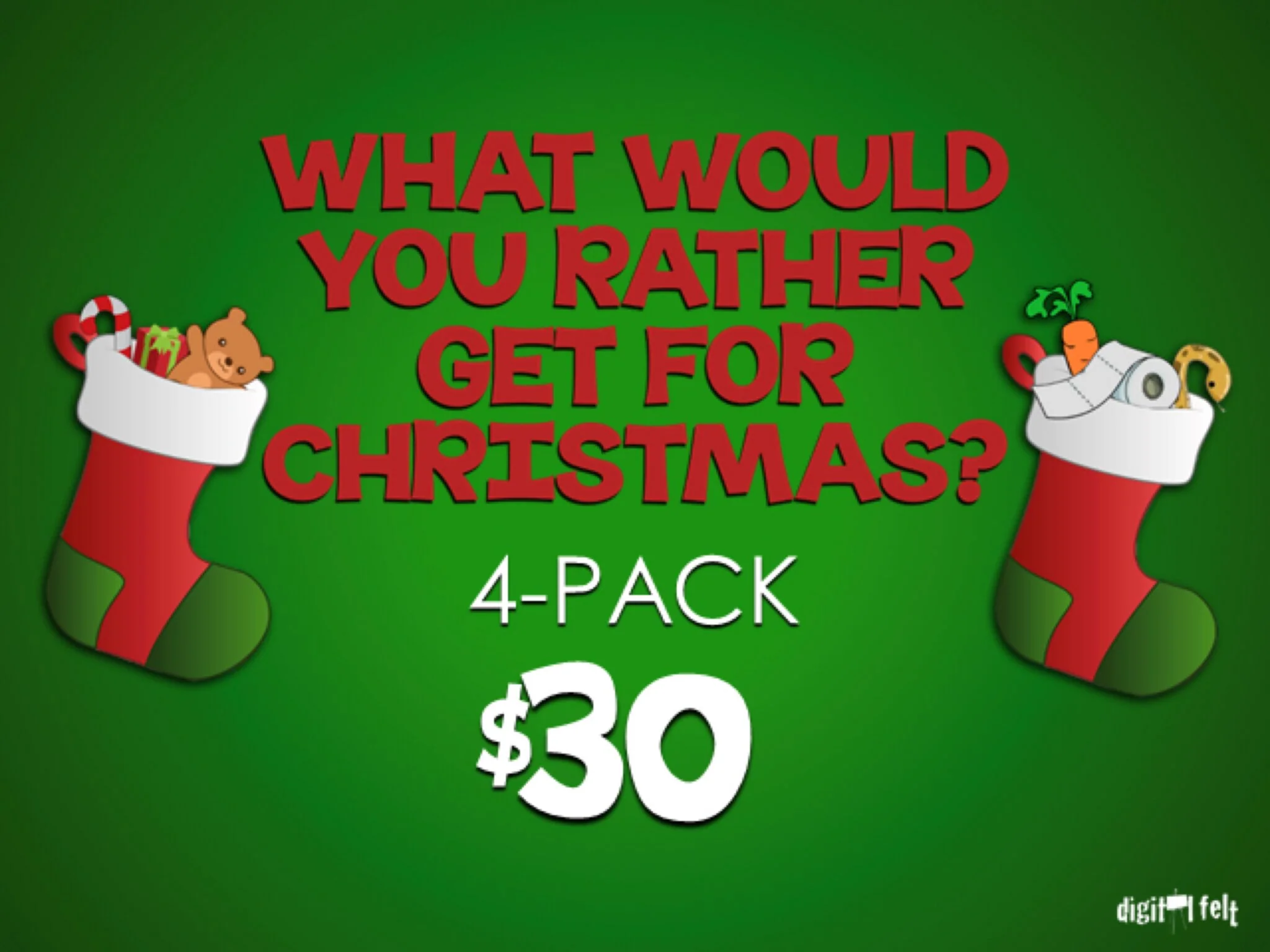 What Would You Rather Get For Christmas 4-Pack