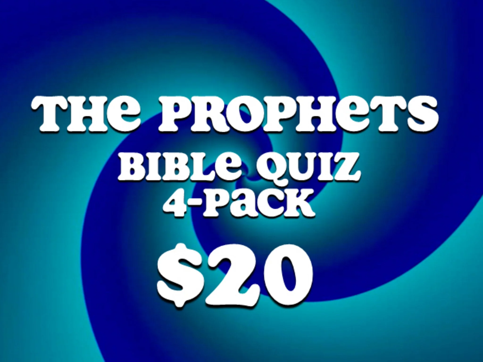The Prophets Bible Quizzes: 4 Pack