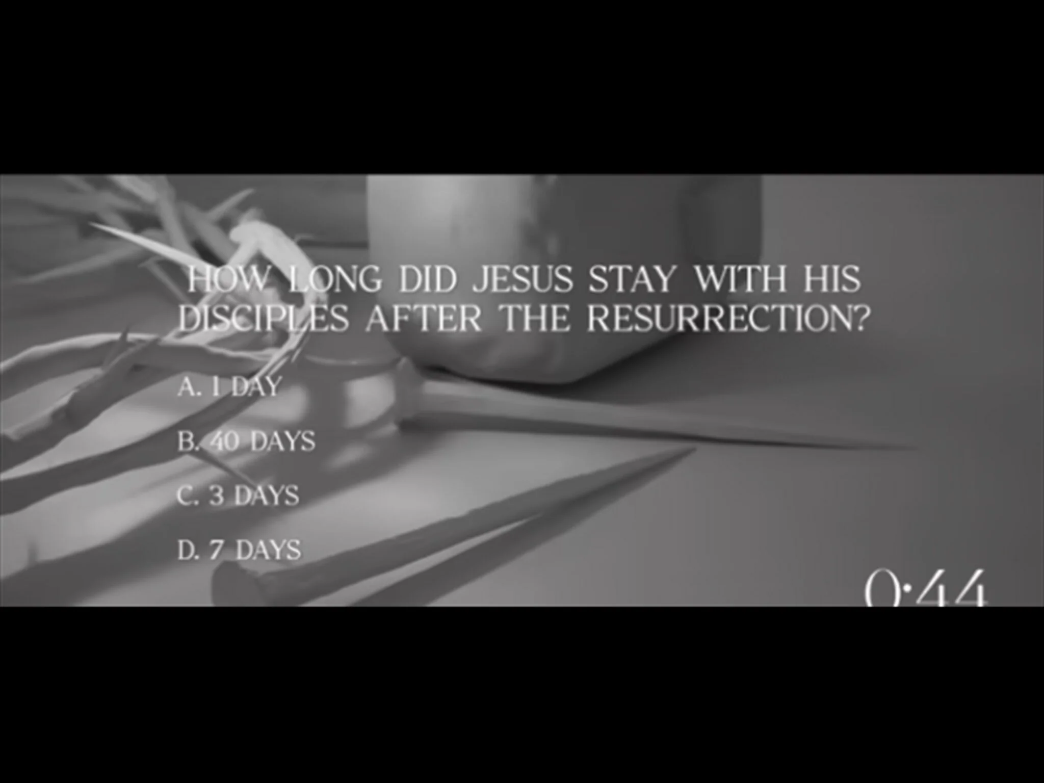 Holy Week Trivia: Easter Countdown