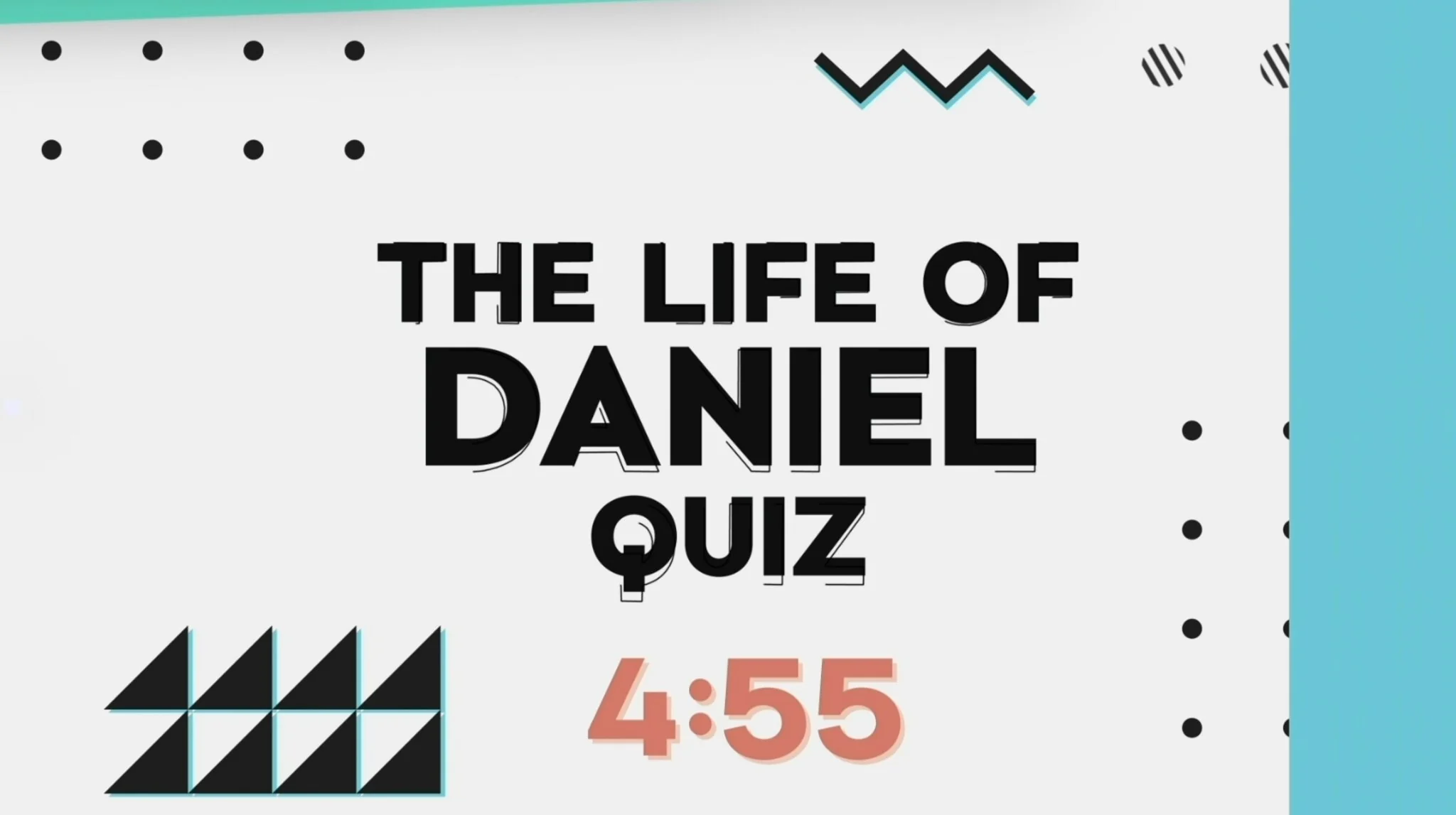 Bible Quiz - Daniel Edition��Countdown