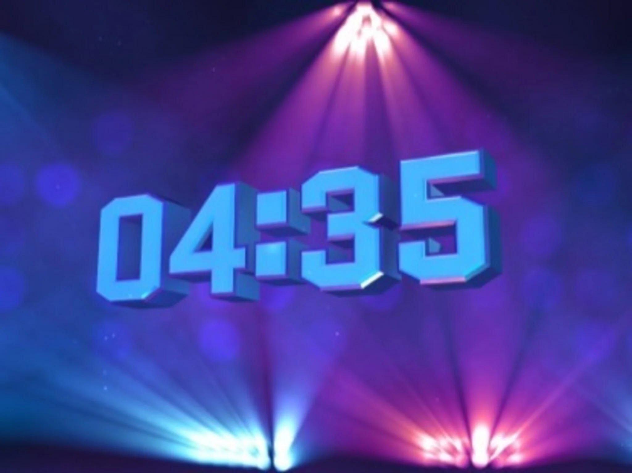 Stage Lights Techno Countdown