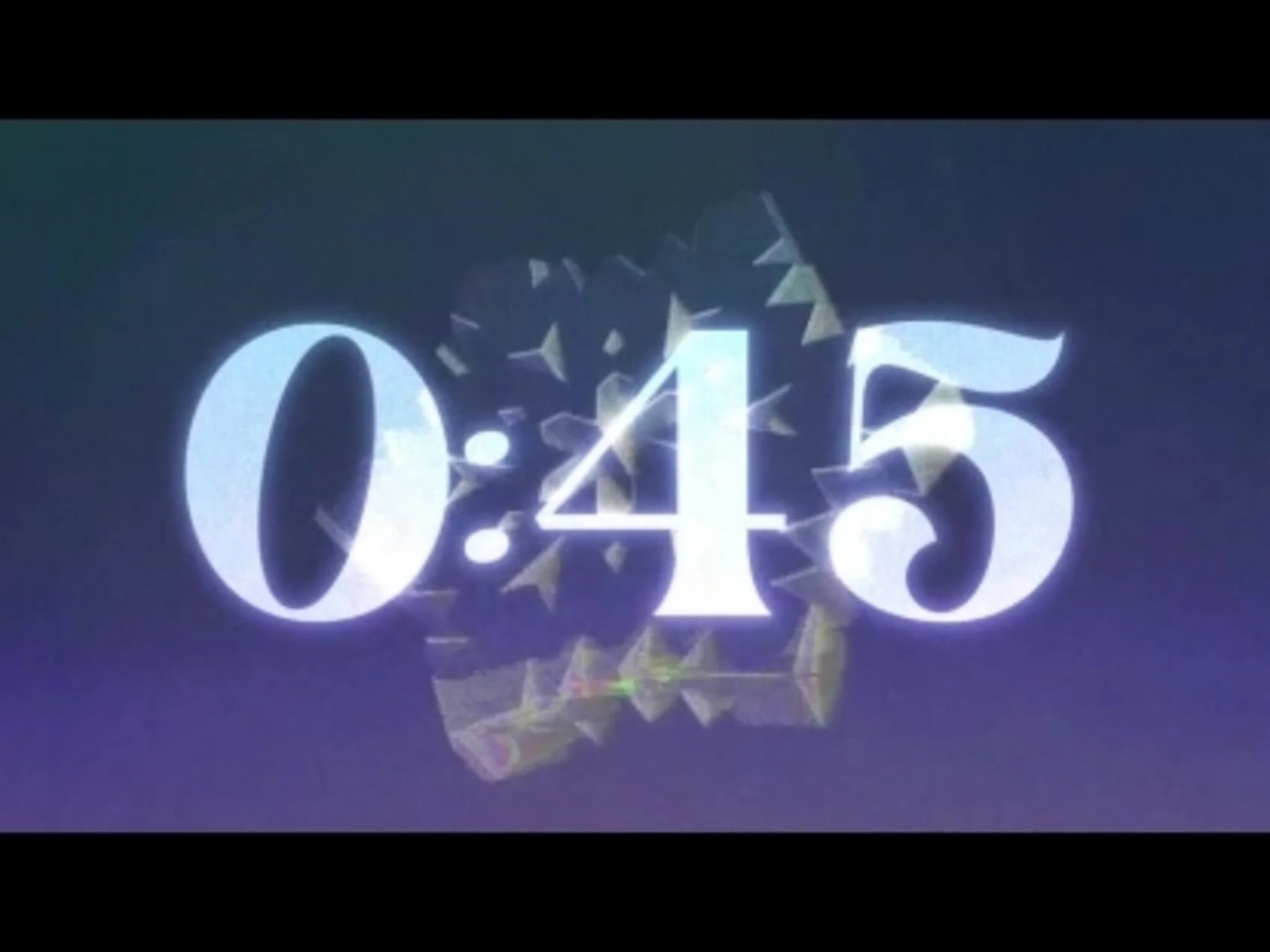 Glass Snowflake Countdown 1 Minute 01