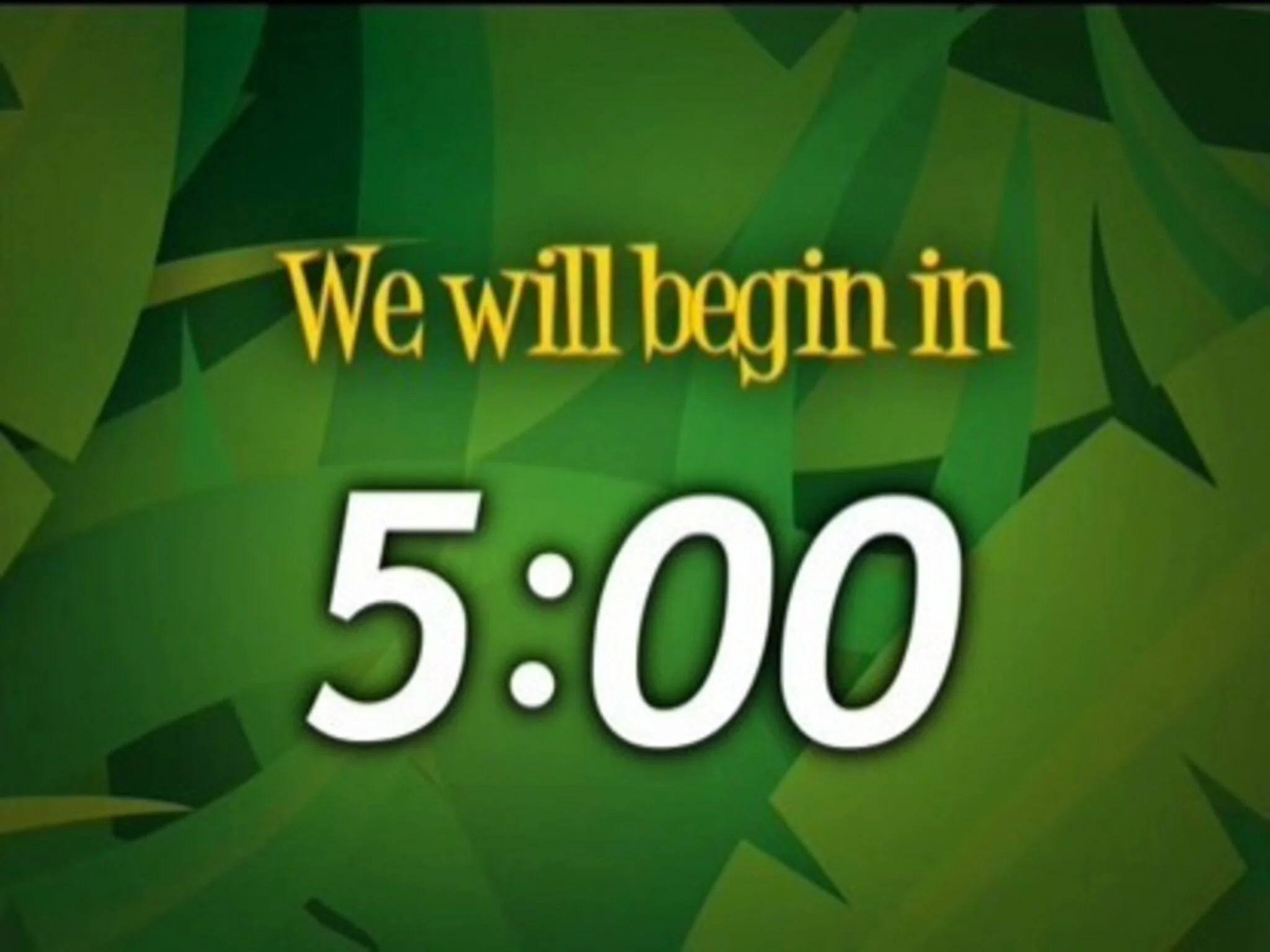 Interactive Countdown 2: 5 Minutes