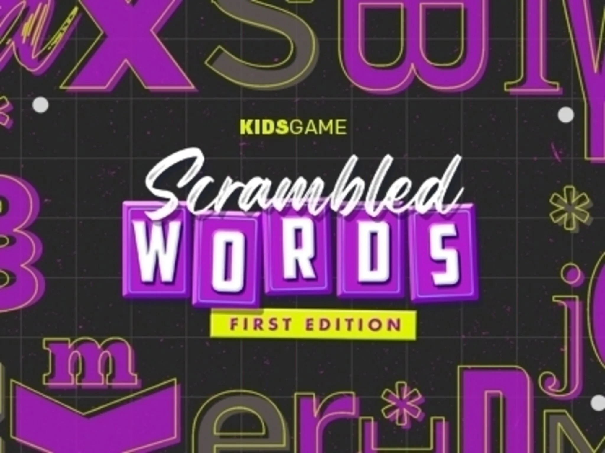 Scrambled Words First Edition Game