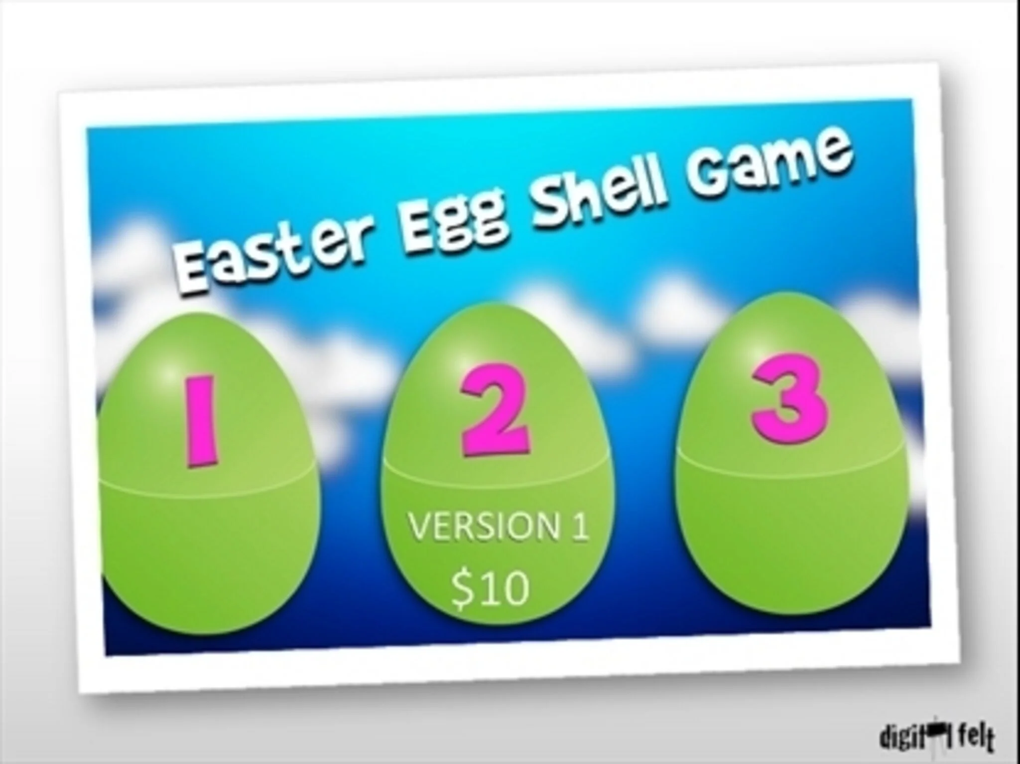 Easter Egg Shell Game Version 1