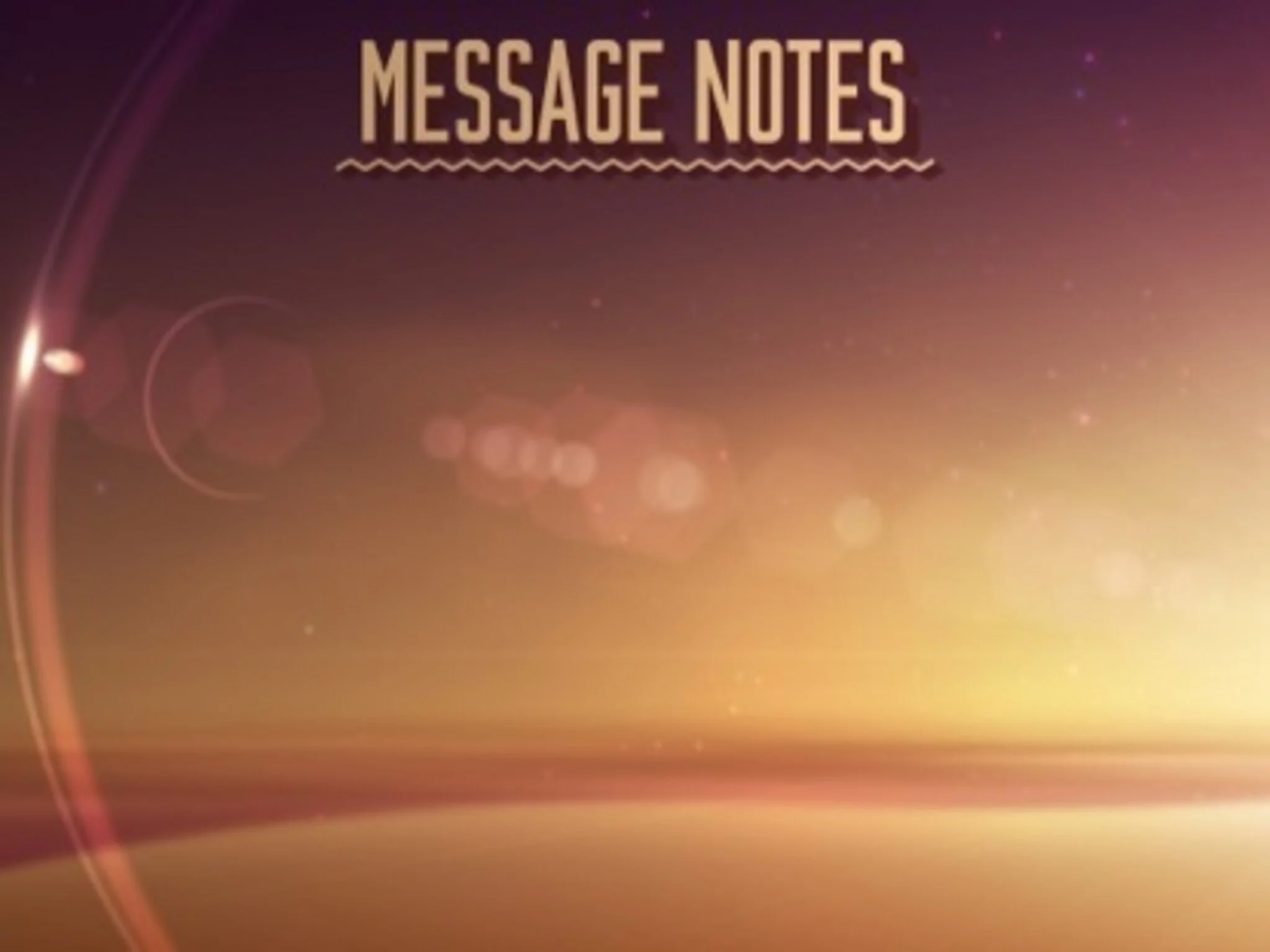 Summer Glow Message Notes