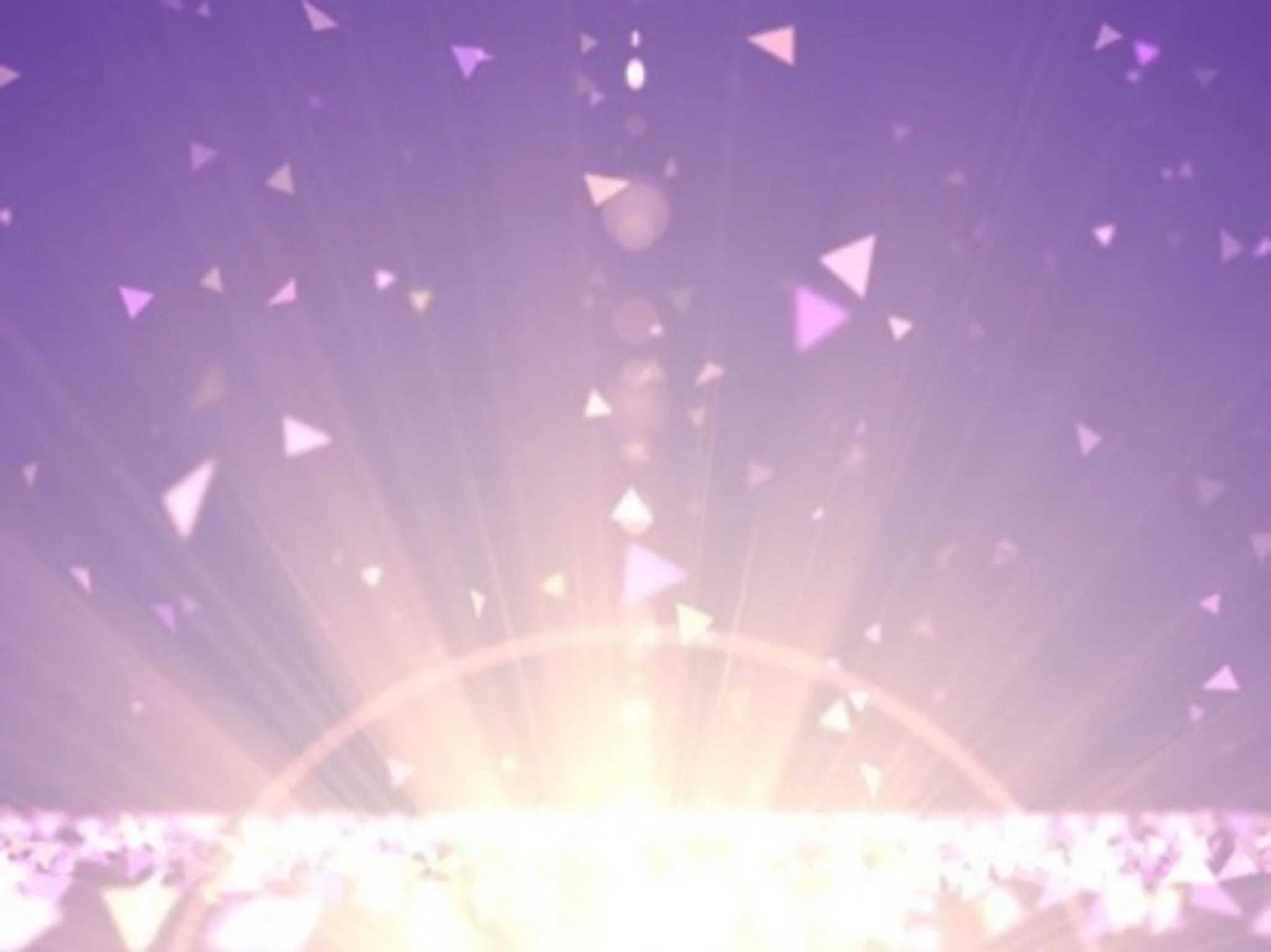 Spring Shapes Gold Purple