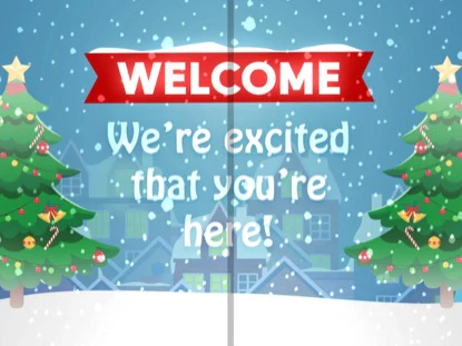 Christmas Village Welcome Motion