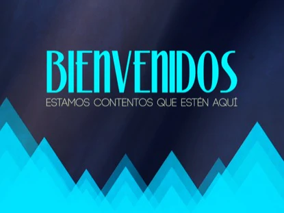 Rising Triangles Welcome Motion Spanish