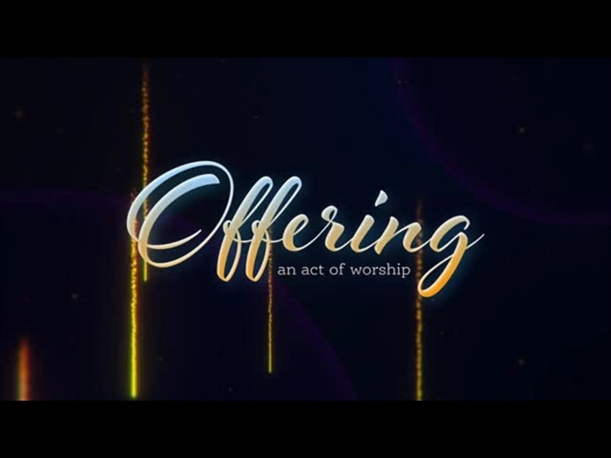 Epiphany Streaks: Offering