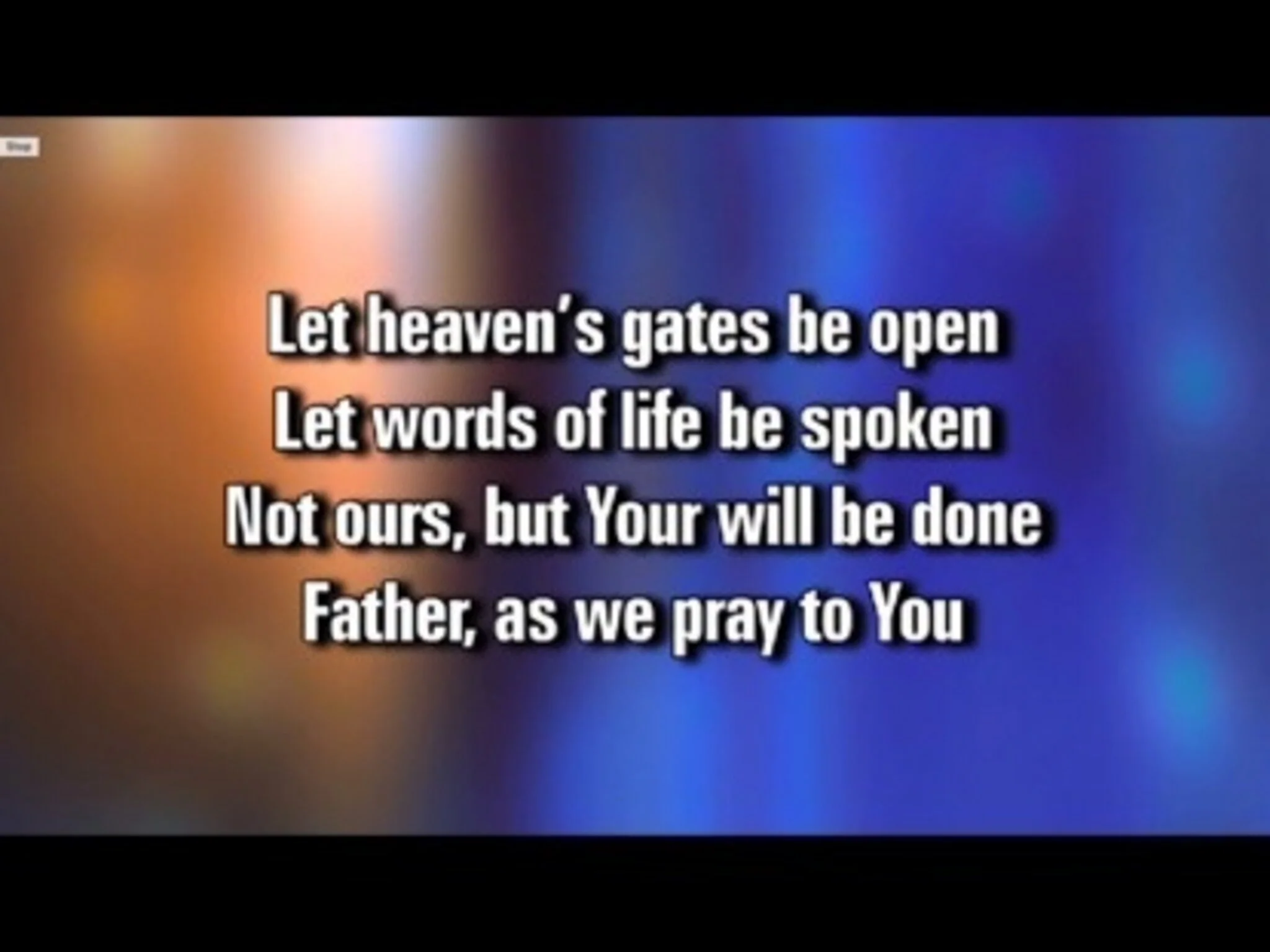 As We Pray